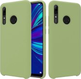 Effen kleur vloeibare siliconen dropproof beschermhoes voor Huawei Enjoy 9s (groen)