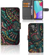 GSM Hoesje Samsung A52 Flip Case Aztec