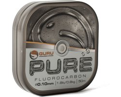 Guru Pure Fluorocarbon - 0.10mm - 50m - Transparant