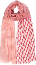Langwerpige Sjaal Geraldina Roze