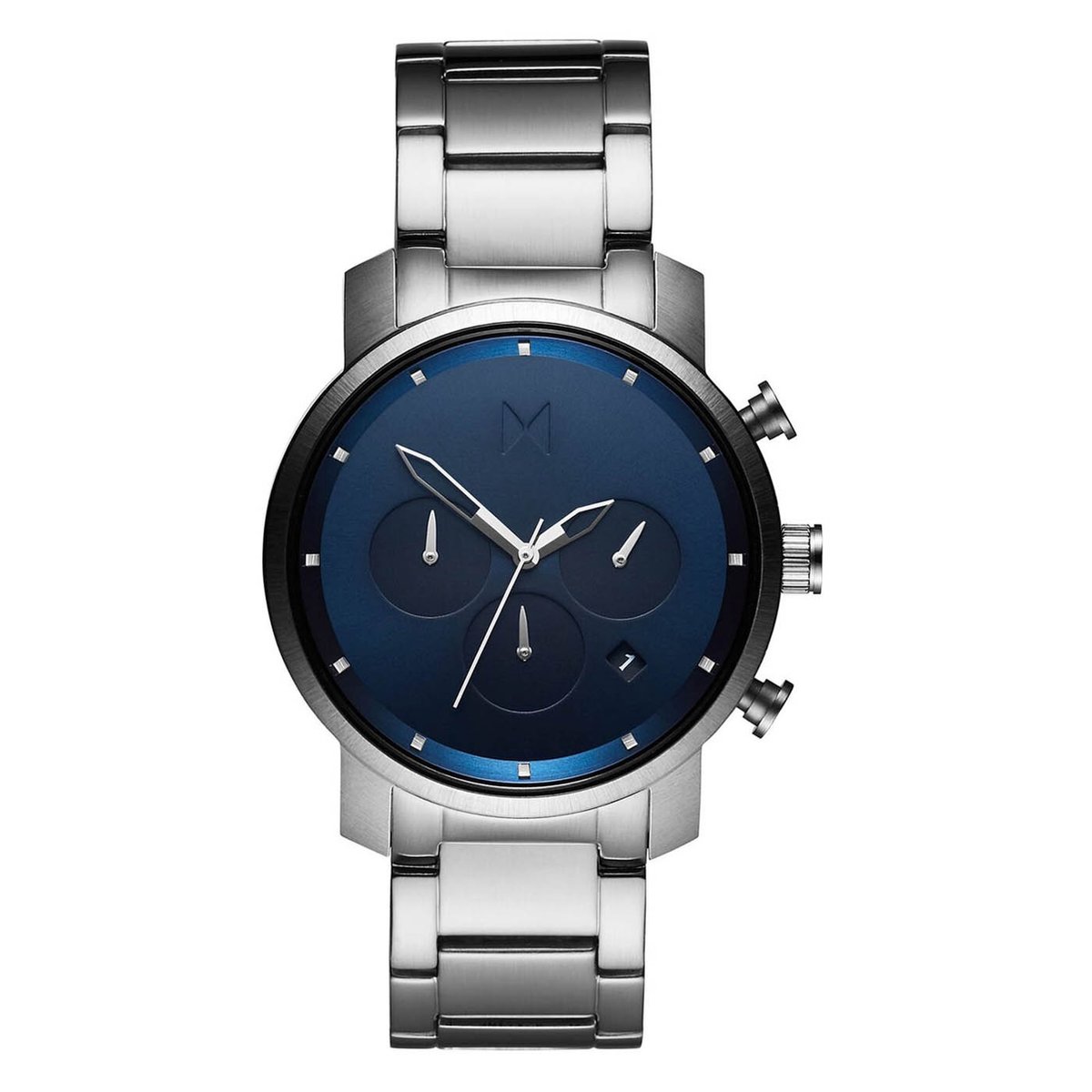 MVMT - Chrono Midnight Zilverkleurig horloge D-MC02-SBLU (40 mm)