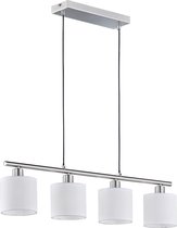 LED Hanglamp - Iona Torry - E14 Fitting - Rechthoek - Mat Nikkel - Aluminium