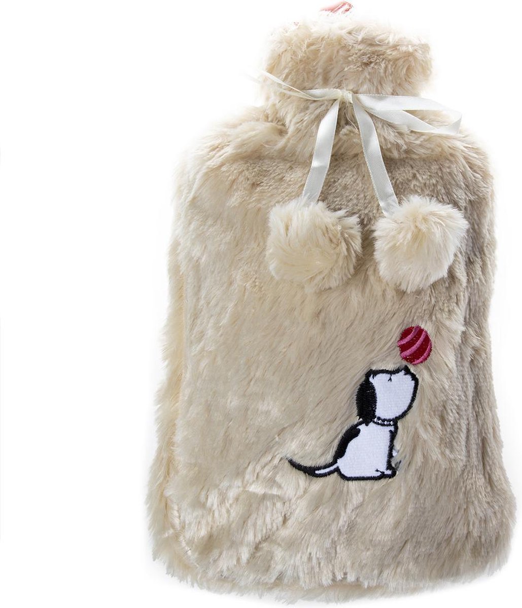 Goedkoopste Biggdesign Puppy kruik - Warmwaterkruik - Kruikzak - Kruikhoes - Warmwaterzak - Kinderkruik - Warmwater Kruik met zachte Hoes