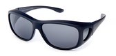 IZZLE Overzetbril Zonnebril Groot 2019 - Dames/Heren - Polariserend - UV400 - Zwart montuur/Gekleurd glas