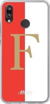 6F hoesje - geschikt voor Huawei P20 Lite (2018) -  Transparant TPU Case - Feyenoord - F #ffffff