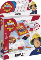 Totum Brandweerman Sam Stempel- en kleurset -  knutselset met stempels en kleurpotloden - creatief speelgoed