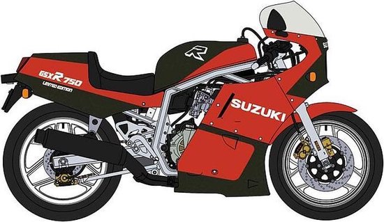 Maquette Hasegawa Suzuki GSX-R750 1:12 - Kit Modèle à Monter - Peinture Et Colle Non Incluses - 7