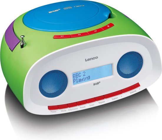 Lenco SCD-70 - Draagbare radio cd speler met DAB en USB-ingang - Kids |  bol.com