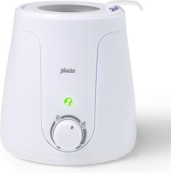 Alecto BW-70 - Flessenwarmer geschikt voor ieder flesje en potje - Snel en gemakkelijk in gebruik - Wit