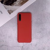 Voor Huawei Enjoy 10s schokbestendig Frosted TPU beschermhoes (rood)