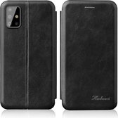 Voor Huawei Y5P / Honor 9S TPU + PU GeÃ¯ntegreerde spanning Magnetische kaarthouder Retro lederen tas (zwart)