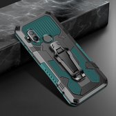 Voor Motorola One Hyper Machine Armor Warrior schokbestendige pc + TPU beschermhoes (legergroen)