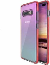 Voor Samsung Galaxy S10 + TPU tweekleurige schokbestendige beschermhoes (rood)