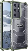 Voor Samsung Galaxy S21 Ultra 5G wlons Explorer Series PC + TPU beschermhoes (groen)