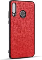 Voor Huawei P30 Lite Lychee Graan Cortex Anti-vallen TPU Mobiele telefoon Shell beschermhoes (rood)