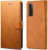 Voor Huawei P Smart 2021 GUSSIM GS-001 Zakelijke stijl Horizontale Flip Skin Feel PU lederen hoes met houder & kaartsleuven & portemonnee & fotolijst (geel)