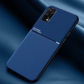 Voor OPPO Realme X7 Classic Tilt Strip Grain Magnetisch Schokbestendig PC + TPU-hoesje (blauw)