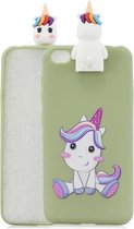 Voor Xiaomi Redmi GO Cartoon schokbestendige TPU beschermhoes met houder (eenhoorn)