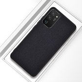 Voor Samsung Galaxy S20 FE schokbestendige stoffen beschermhoes (zwart)