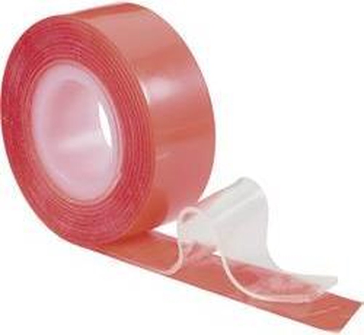 TOOLCRAFT 886516 Dubbelzijdige tape Rood (l x b) 1.5 m x 19 mm 1 stuk(s)