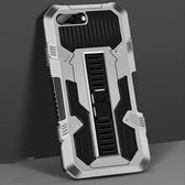 Voor iPhone 8 Plus / 7 Plus Vanguard Warrior All-inclusive Tweekleurige schokbestendige TPU + pc-beschermhoes met houder (zilverwit)