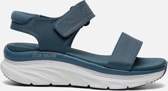 Skechers D'Lux Walker New Block sandalen blauw - Maat 37 | bol.com