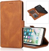 Voor iPhone 8 Plus / 7 Plus Retro Magnetische Sluiting Horizontale Leren Flip Case met Houder & Kaartsleuven & Fotolijst & Portemonnee (Bruin)