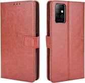 Voor Infinix Note 8 / X692 Retro Crazy Horse Texture Horizontale Flip Leren Case met Houder & Kaartsleuven & Lanyard (Bruin)