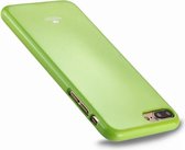 GOOSPERY JELLY CASE voor iPhone 8 Plus & 7 Plus TPU Glitterpoeder Drop-proof beschermende achterkant van de behuizing (groen)