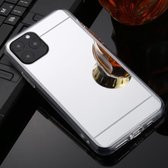 Voor iPhone 11 Pro TPU + acryl luxe plating spiegel telefoonhoesje (zilver)