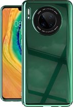 Voor Huawei Mate 30 effen kleur schokbestendige pc-glazen behuizing (groen)