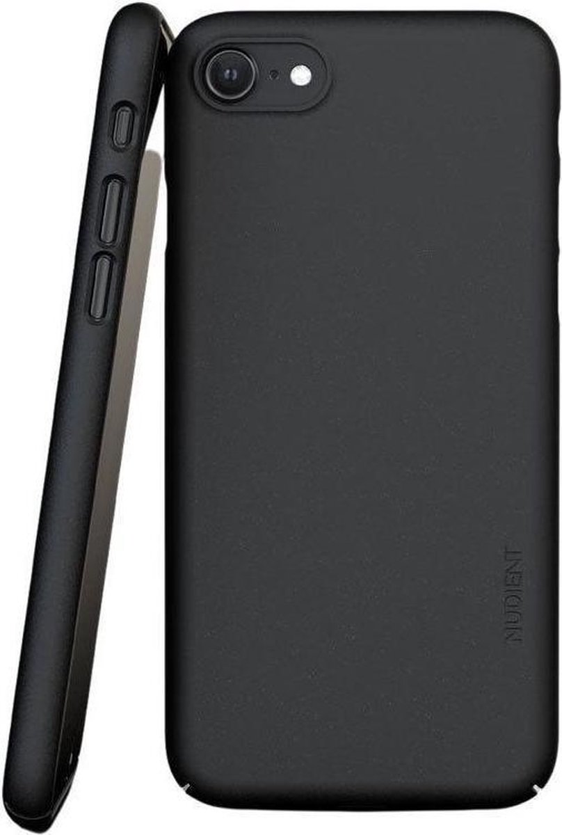 Nudient Thin Case V3 hoesje geschikt voor iPhone 6, 6s, 7, 8, SE 2020 en SE 2022 - Zwart