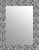 Spiegel Roestig Zilver 69x89 cm – Gwen – Spiegel Hal – wand spiegels – Zilveren Wandspiegel – Perfecthomeshop