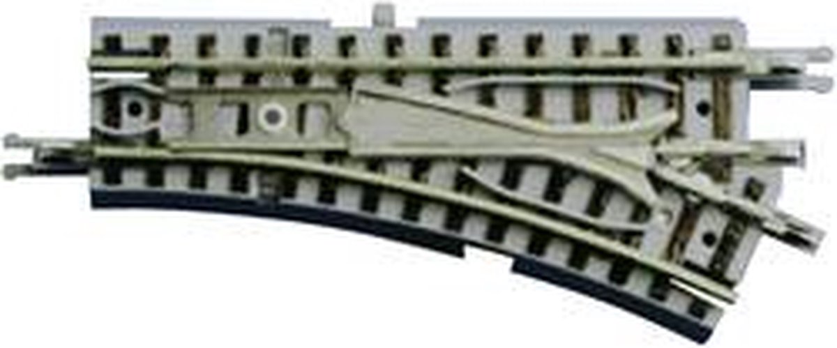 Z Rokuhan rails (met ballastbed) 7297023 Wissel, Elektrisch, Rechts 55 mm 26 ° 127 mm 1 stuk(s)