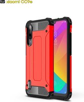 Magic Armor TPU + PC-combinatiehoes voor Xiaomi Mi CC9e / Xiaomi A3 (rood)