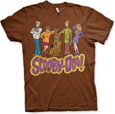 ScoobyDoo Heren Tshirt -3XL- Team Distressed Bruin