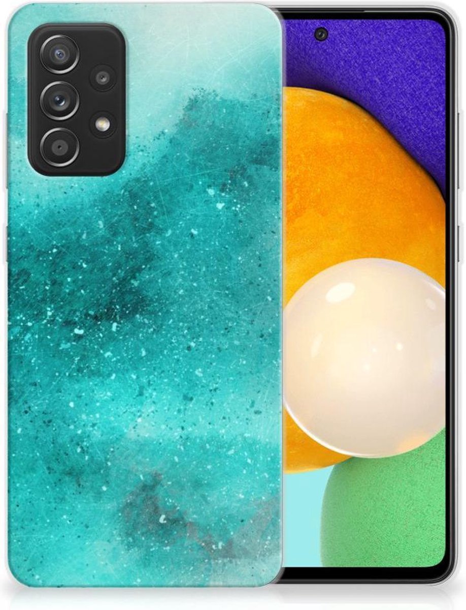 Hoesje maken Samsung Galaxy A52 (5G/4G) Painting Blue