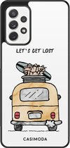 Samsung A72 hoesje - Let's get lost | Samsung Galaxy A72 case | Hardcase backcover zwart