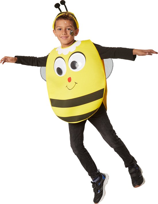 dressforfun - Cartoon bij 140 (9-10y) - verkleedkleding kostuum halloween verkleden feestkleding carnavalskleding carnaval feestkledij partykleding - 302190