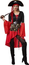 dressforfun - Vrouwenkostuum piratenkoningin M - verkleedkleding kostuum halloween verkleden feestkleding carnavalskleding carnaval feestkledij partykleding - 301775