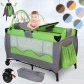 Pippa Design baby reisbed incl matras - groen