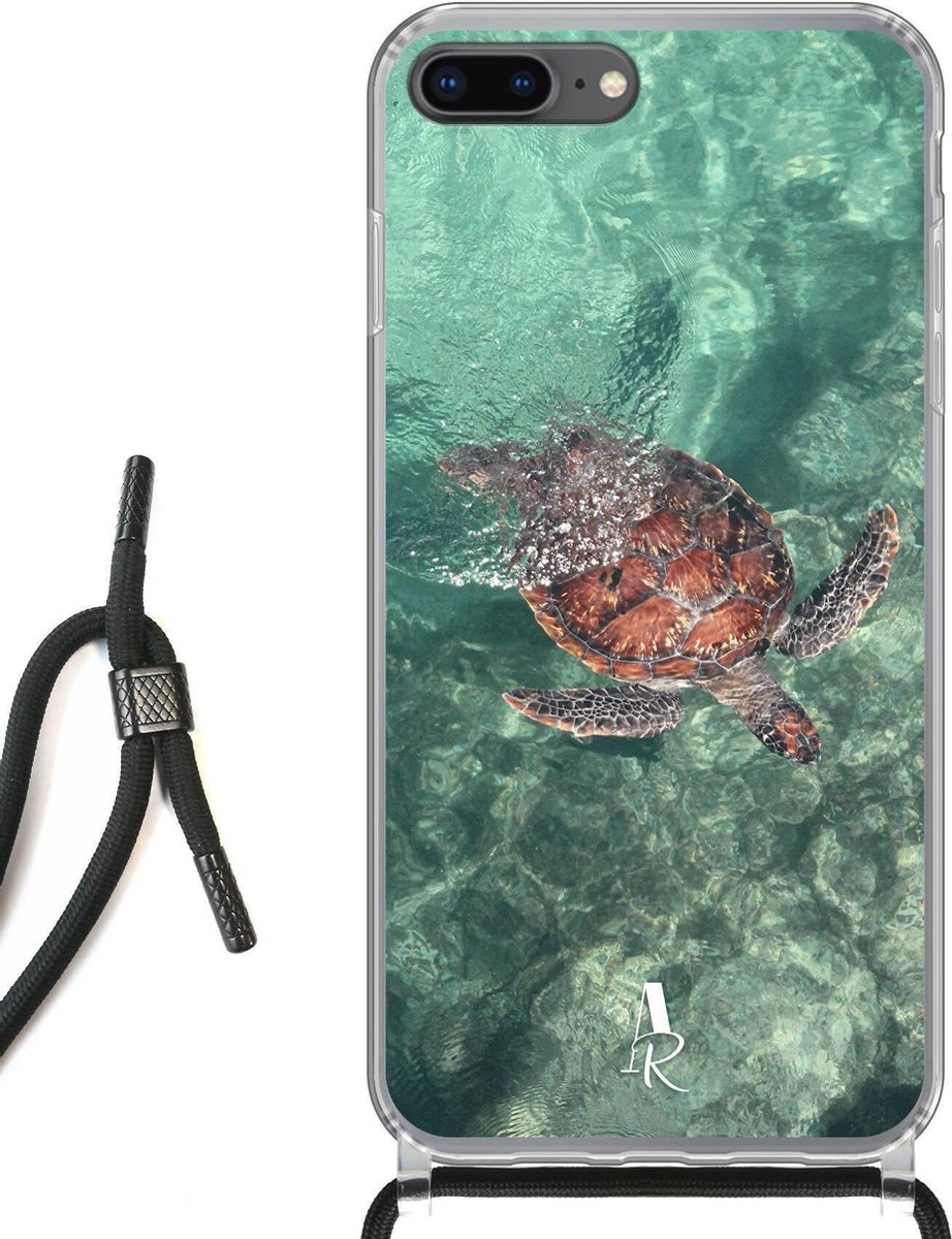 iPhone 7 Plus hoesje met koord - Sea Turtle