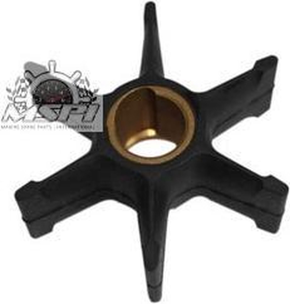 Impeller (small housing) 40 / 45 / 48 55 pk (1984 t/m 1994) Johnson / Evinrude buitenboodmotor . Origineel: 396809, 777214