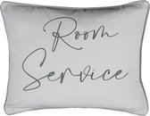 Katoenen Sierkussen “Room Service” (45 x 35 cm)
