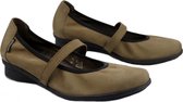 Mephisto Suzon - dames ballerina - Taupe - maat 37.5 (EU) 4.5 (UK)