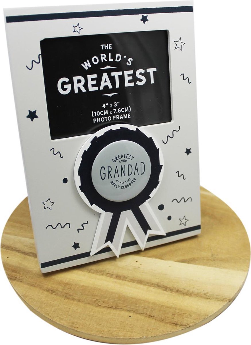 Fotolijstje 'Greatest ever Grandad', licht grijs - Vaderdag