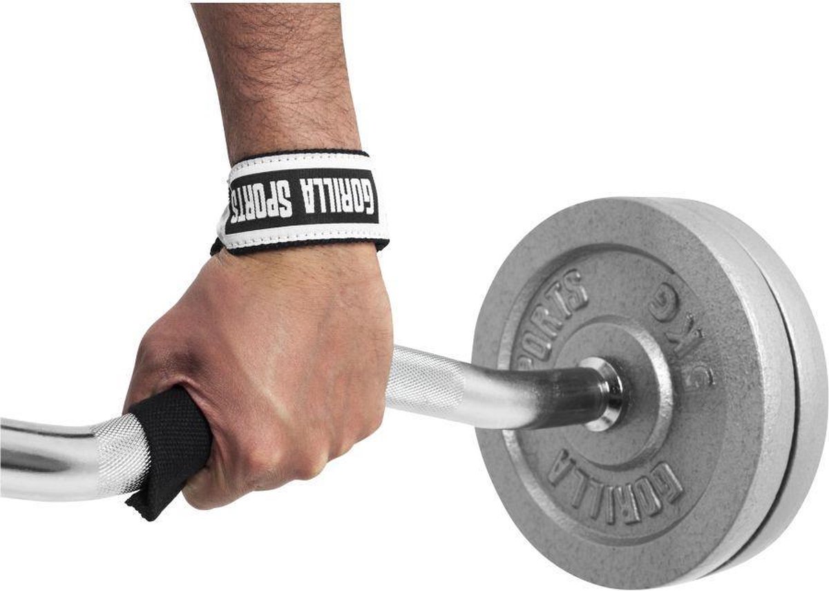 Gorilla Sports Lifting Straps - Wrist Wraps - Katoen - Grip en ondersteuning