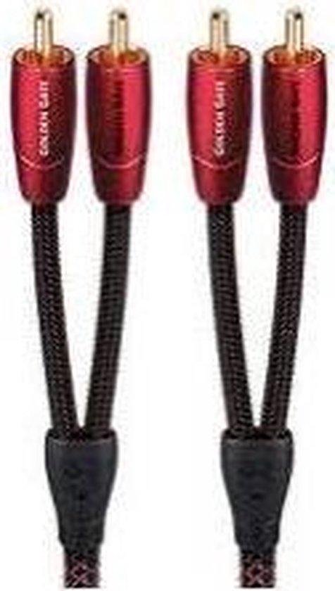 AudioQuest 2m Golden Gate RCA, 2 x RCA, Mâle, 2 x RCA, Mâle, 2 m, Noir