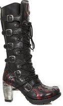 New Rock Laarzen -38 Shoes- M-TR138-S1 Zwart/Rood