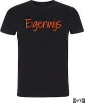 T-shirt | Karaktereigenschappen | Eigenwijs02 - fluor orange, M, Dames